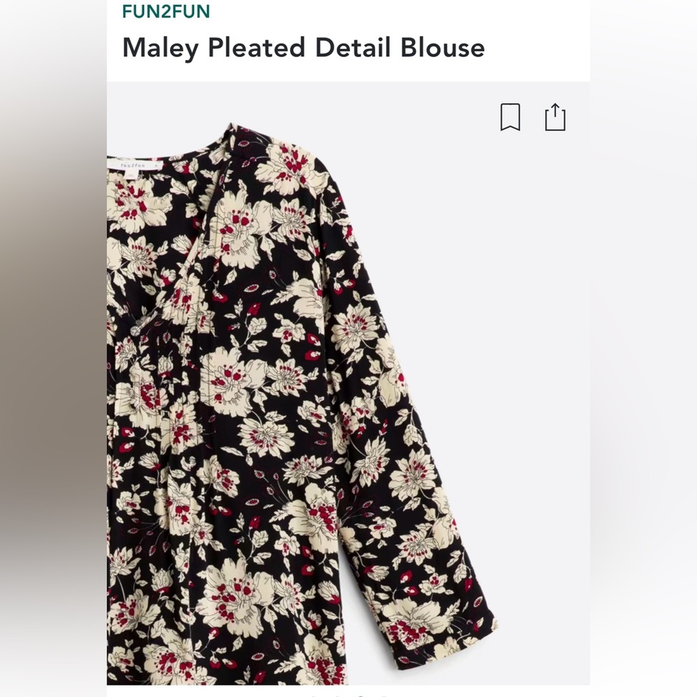 Pleated Detail Top